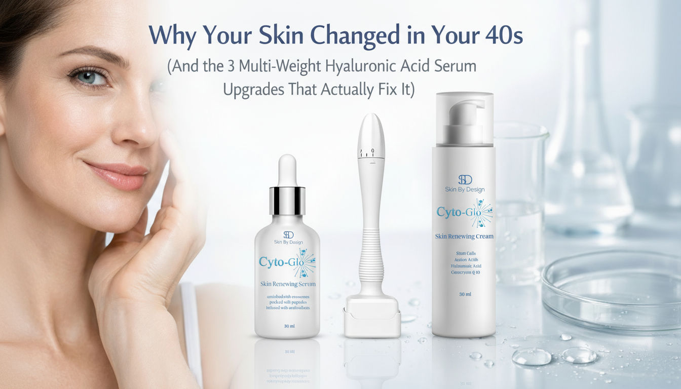 Why Your Skin Changed in Your 40s (And the 3 Multi-Weight Hyaluronic Acid Serum Upgrades That Actually Fix It)